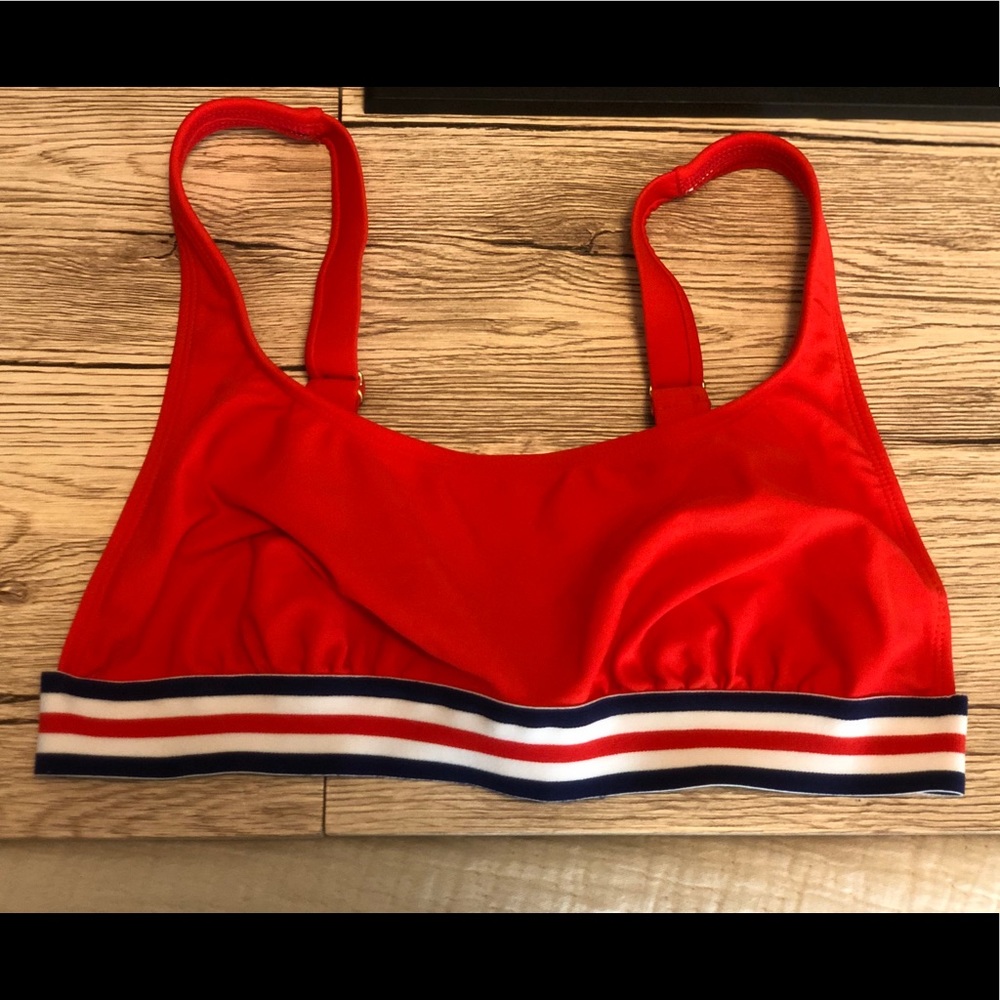 Red bikini top